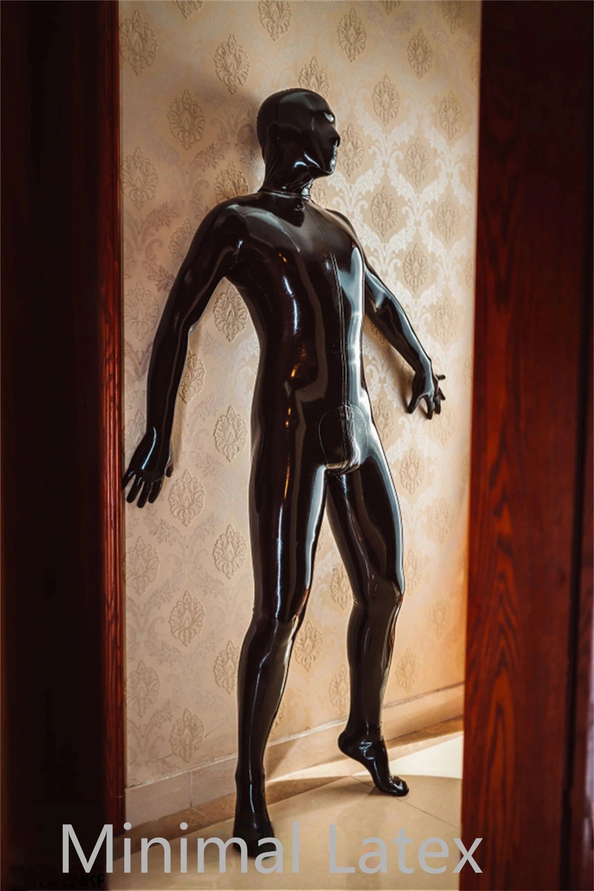 Male Stealth Two-pieces Fully-Enclosed Catsuit