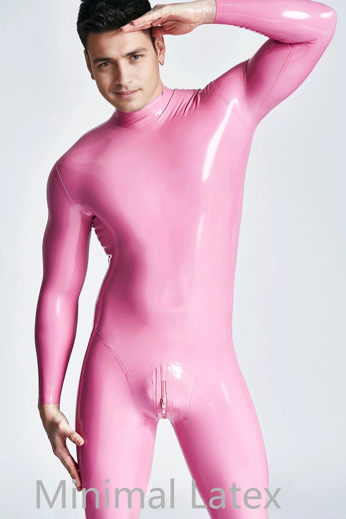 Male Standard Back Zip Latex Catsuit