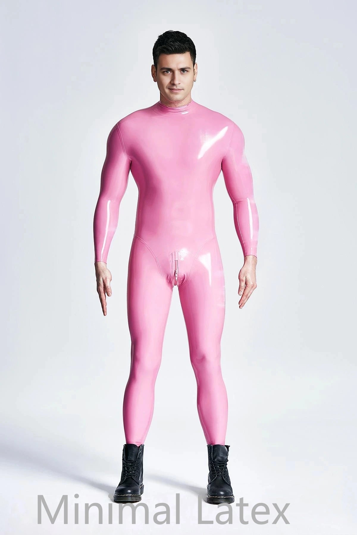 Latex Catsuit met standaard ritssluiting voor heren