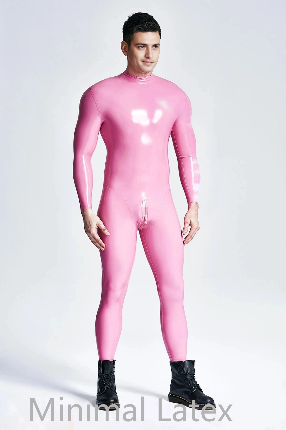 Latex Catsuit met standaard ritssluiting voor heren