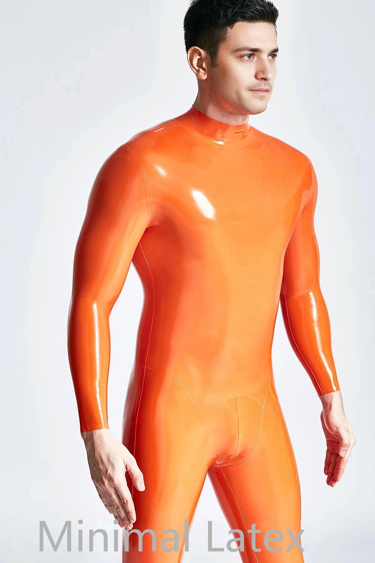 Latex Catsuit met standaard ritssluiting voor heren