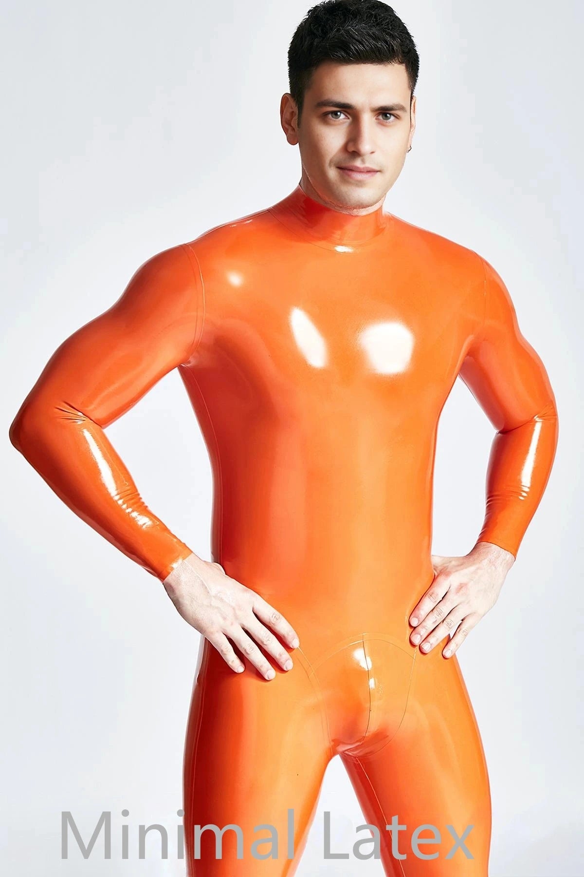 Latex Catsuit met standaard ritssluiting voor heren