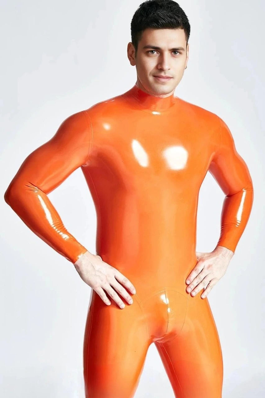 Male Standard Back Zip Latex Catsuit