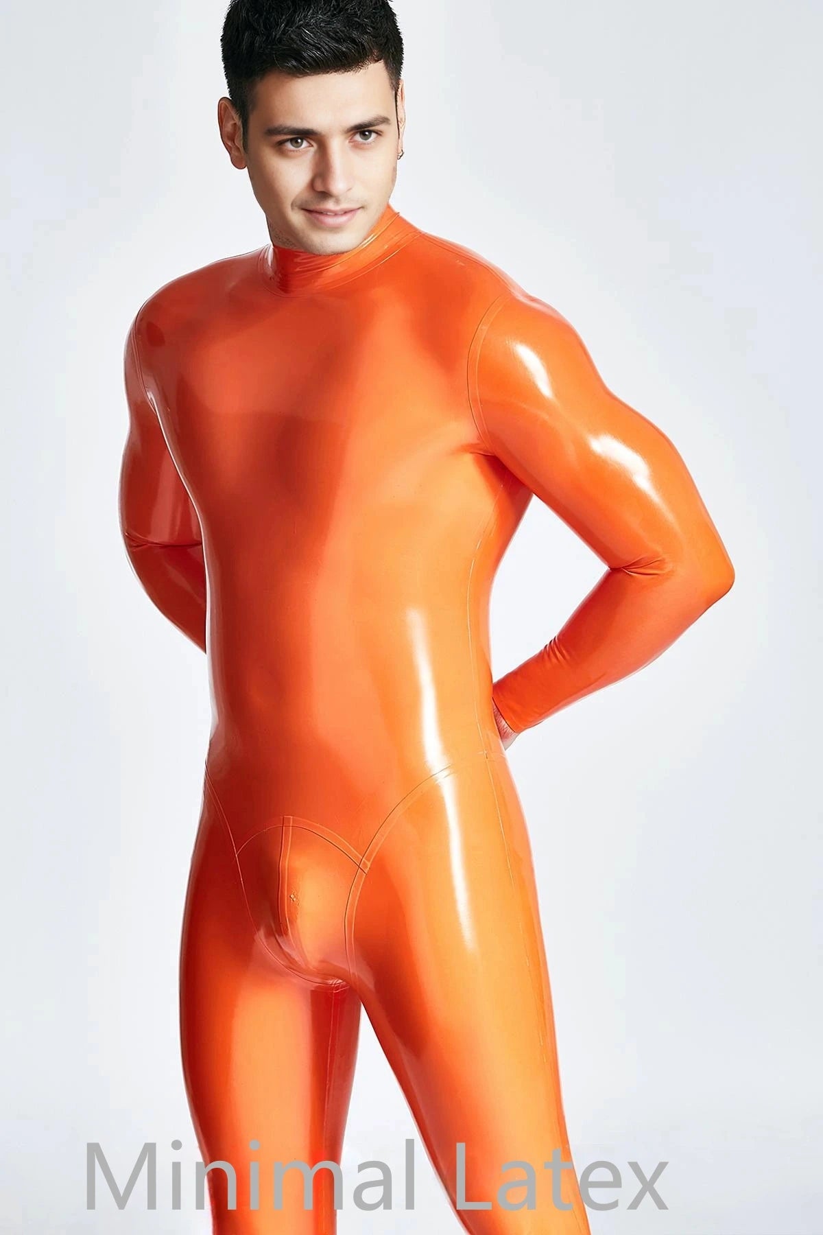 Latex Catsuit met standaard ritssluiting voor heren