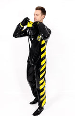 Male Zombie Biohazard Haz Mat Style Latex Protection Suit