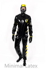 Male Zombie Biohazard Haz Mat Style Latex Protection Suit