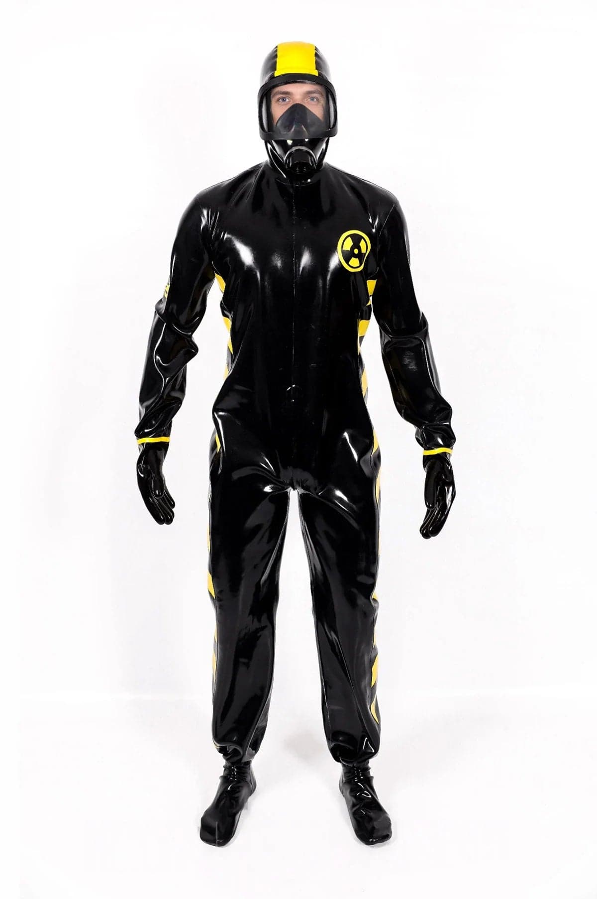 Male Zombie Biohazard Haz Mat Style Latex Protection Suit