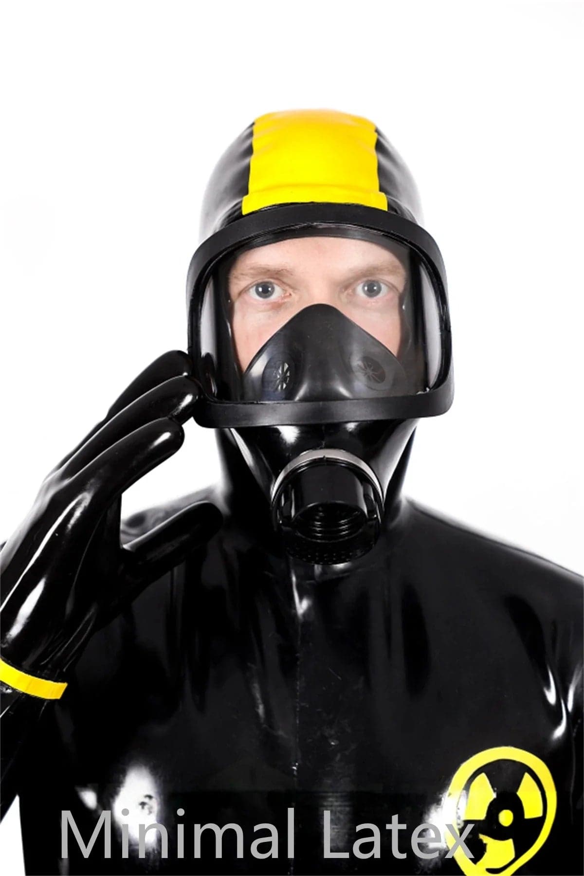 Male Zombie Biohazard Haz Mat Style Latex Protection Suit