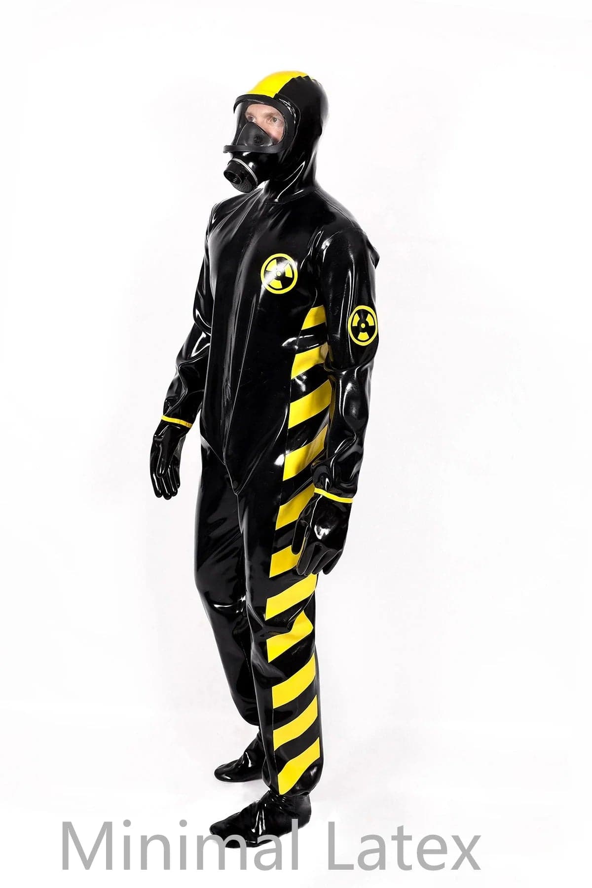 Male Zombie Biohazard Haz Mat Style Latex Protection Suit