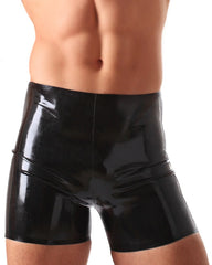 Classic Black Latex Men's Shorts