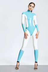 Blue Arrow Catsuit