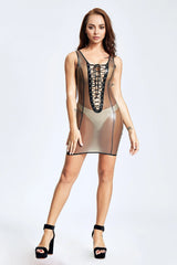 All Laced Up Mini Dress