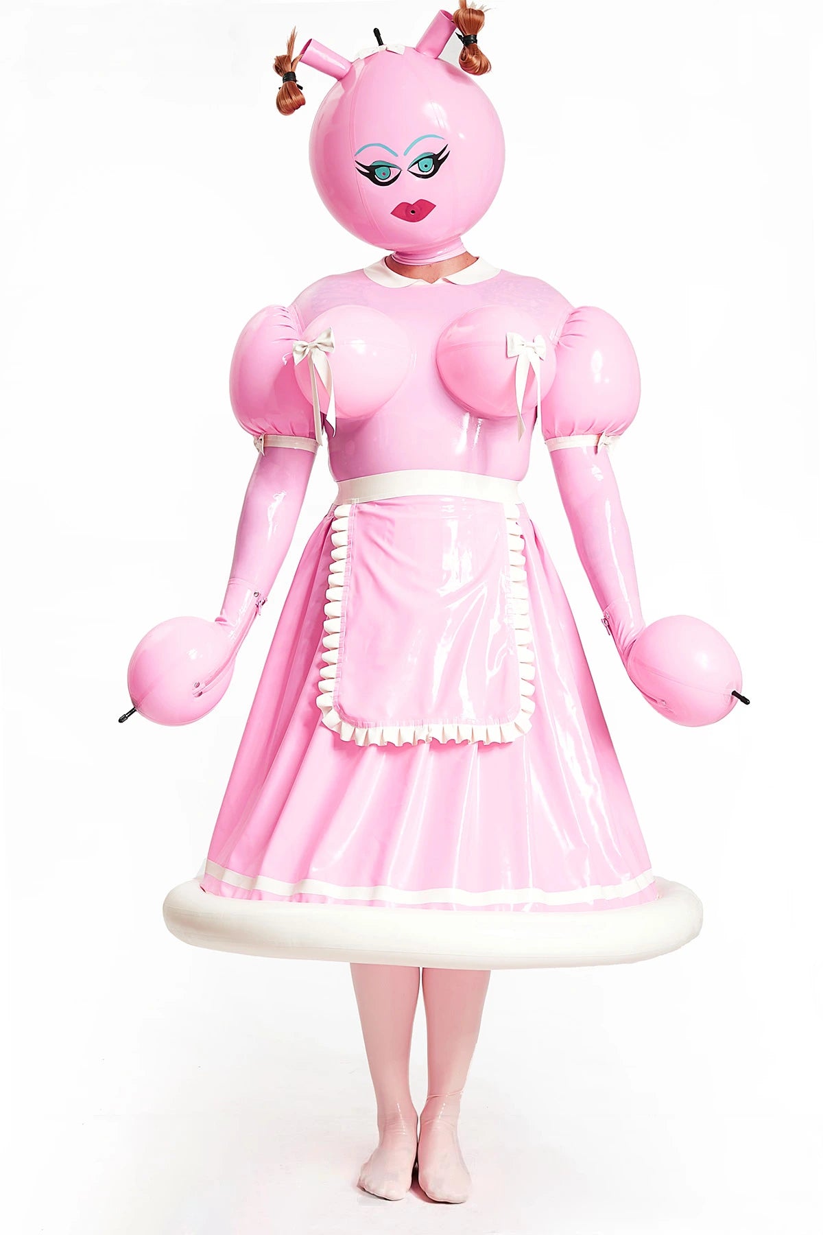 Unisex 'Polly-Waffle' Inflatable Waitress Dress