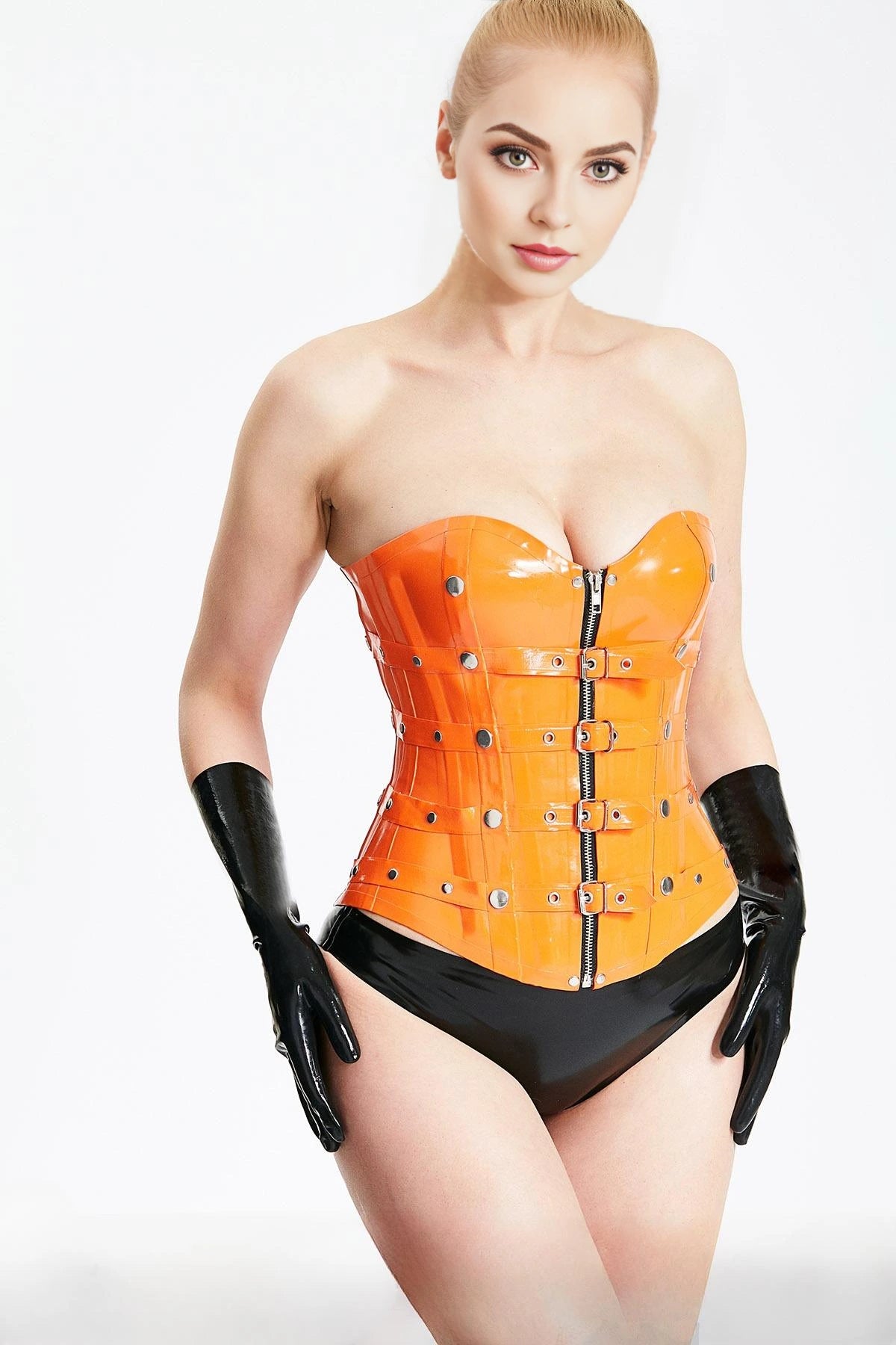 Full Cup Buckled Strap Corset