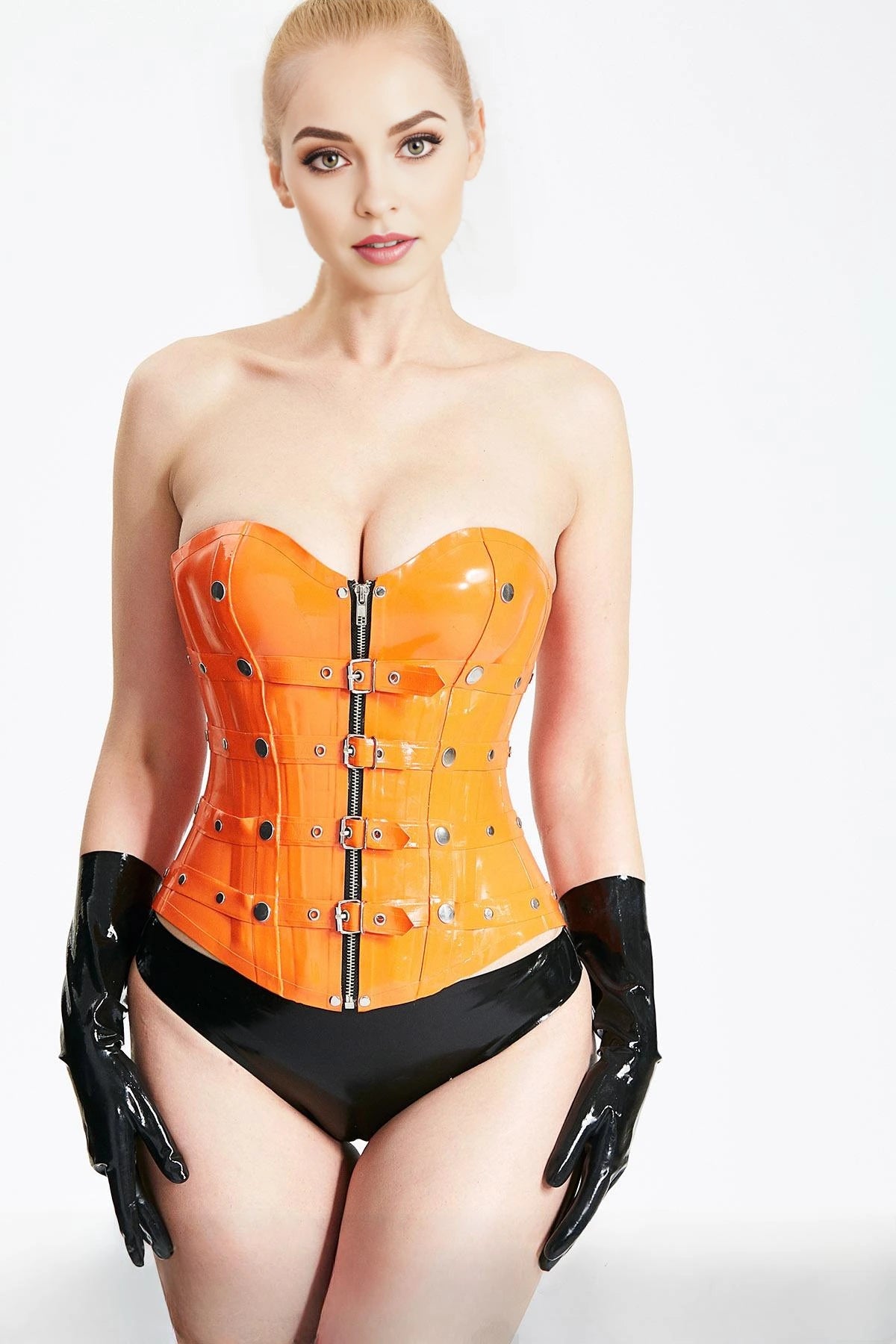 Full Cup Buckled Strap Corset