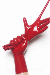 Red Classic Short Molded Latex Gloves