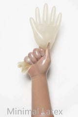 Translucent Natural Classic Short Molded Latex Gloves