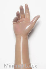 Translucent Natural Classic Short Molded Latex Gloves