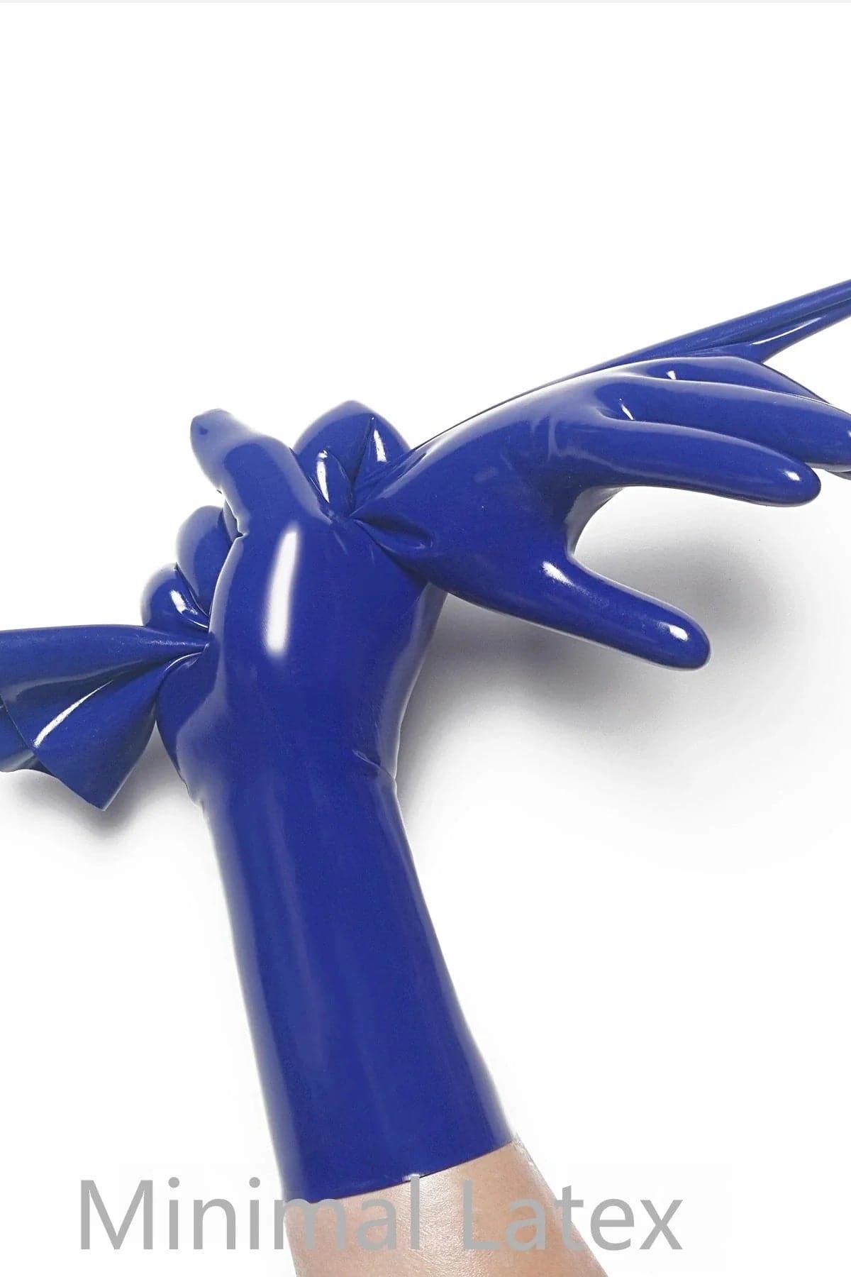 Royal Blue Classic Short Molded Latex Gloves