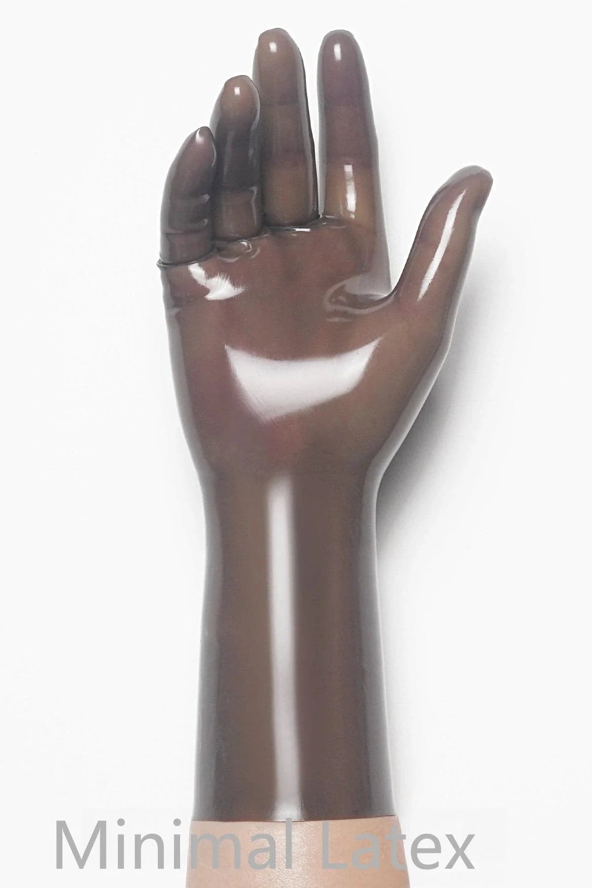 Smoky Black Classic Short Molded Latex Gloves