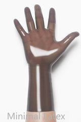 Smoky Black Classic Short Molded Latex Gloves