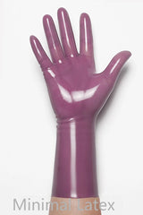 Translucent Lilac Classic Short Molded Latex Gloves