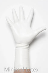 White Classic Short Molded Latex Gloves