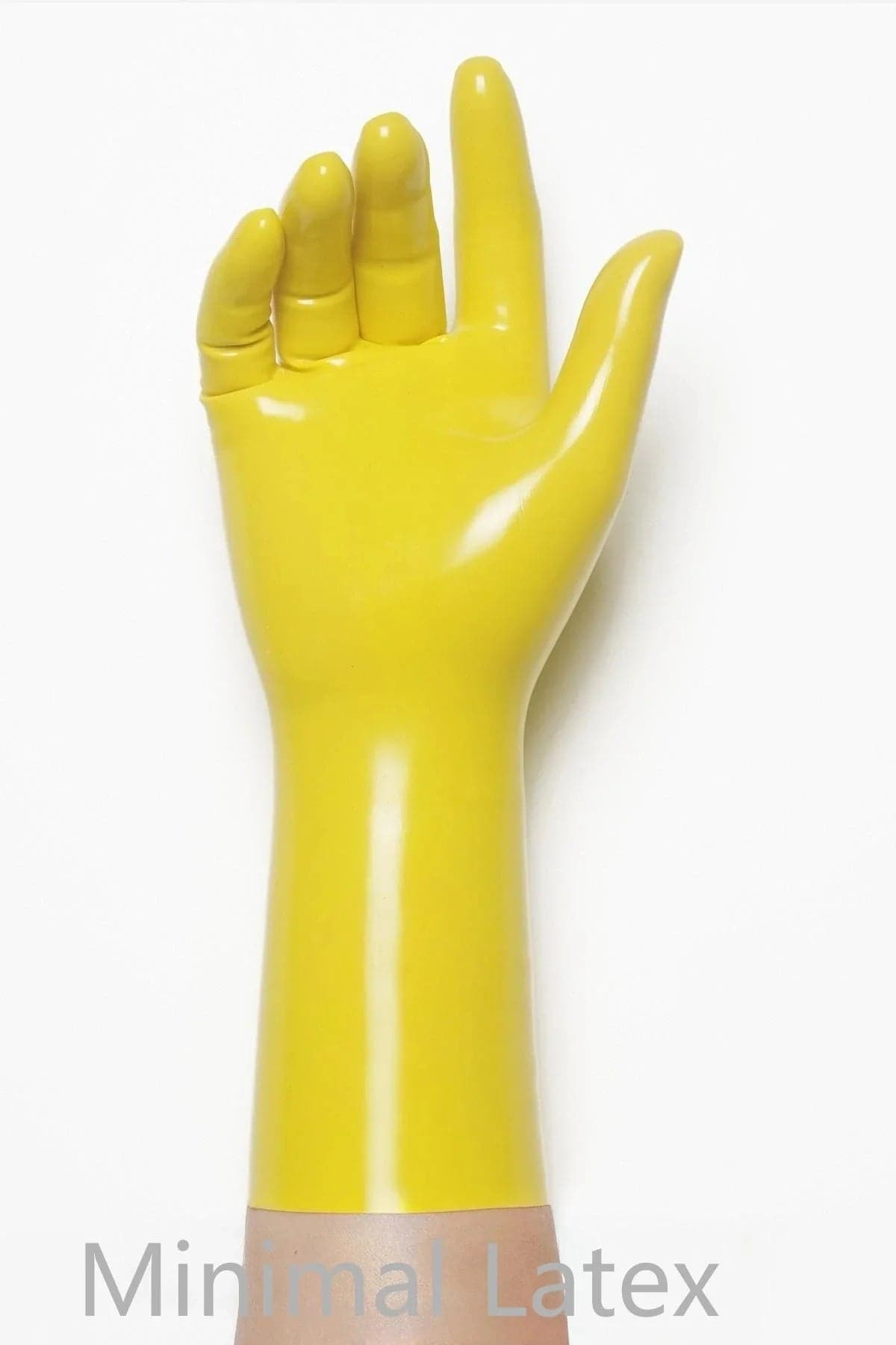 Yellow Classic Short Molded Latex Gloves