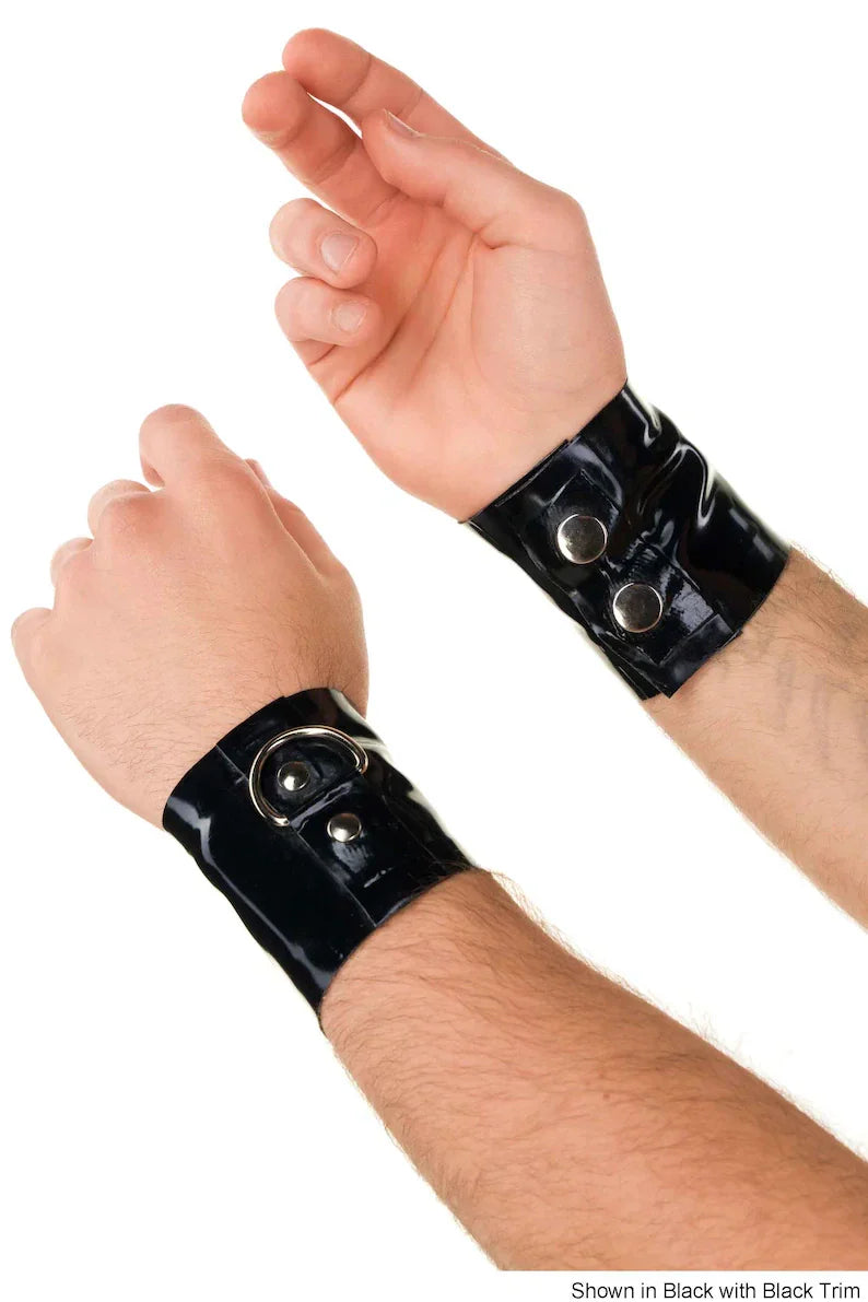 Latex Wristbands with Snap Closure