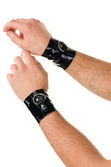 Latex Wristbands with Snap Closure