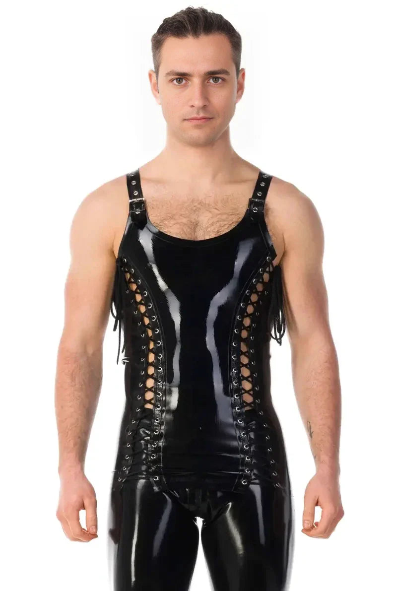 Lace-Up Muscle Vest