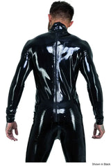 Long Sleeves Latex Back Zip Top