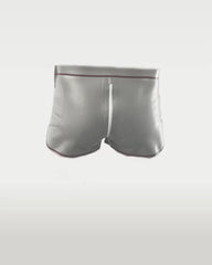 Crotch Zipper Shorts With Contrast Trim