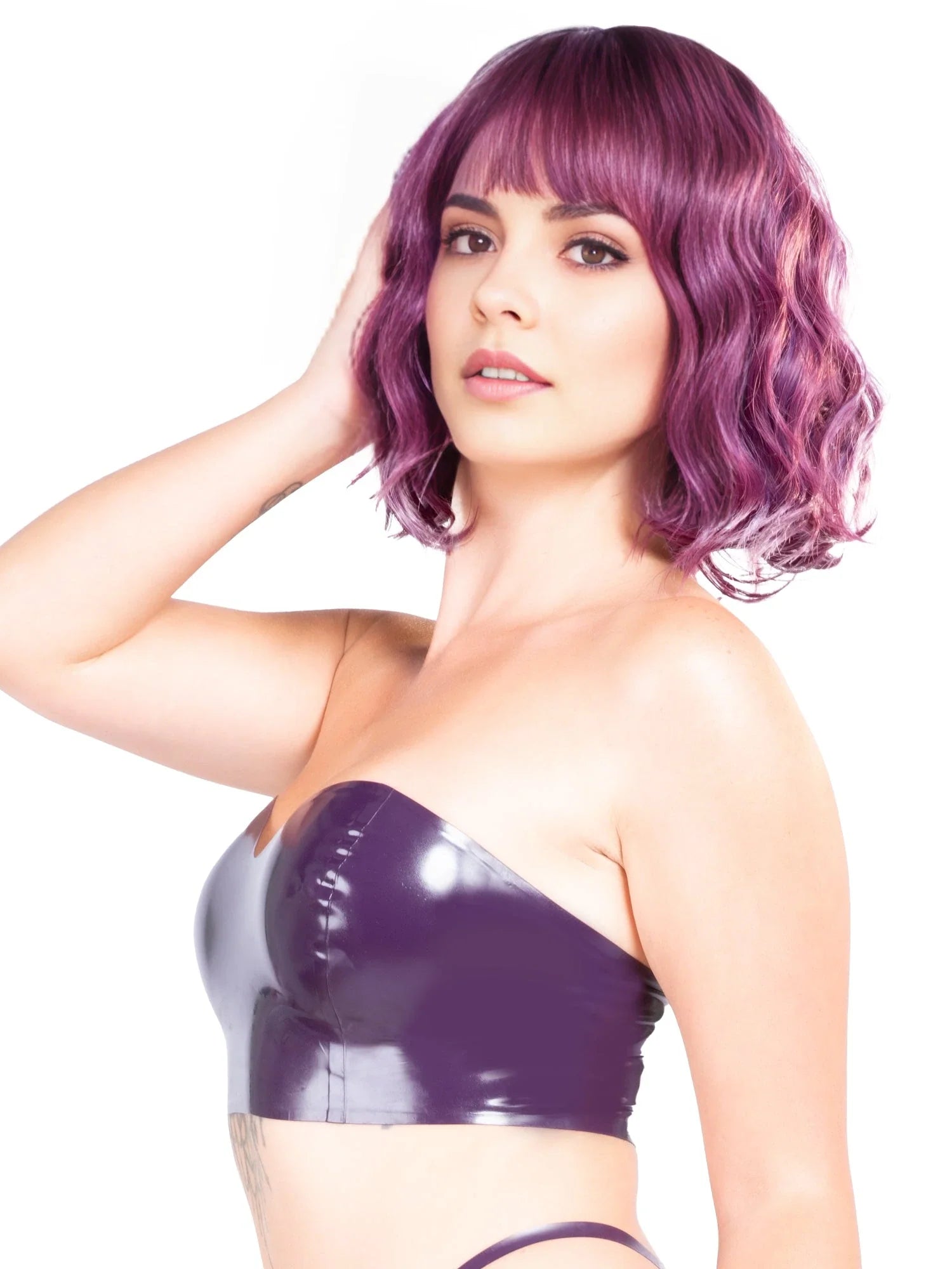 Purple Temptation Heart Bandeau Top