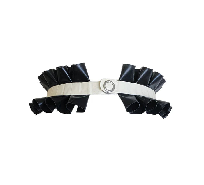 Latex Pleated Choker