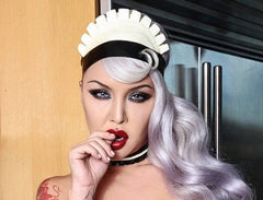 Latex Maid Cap Hat