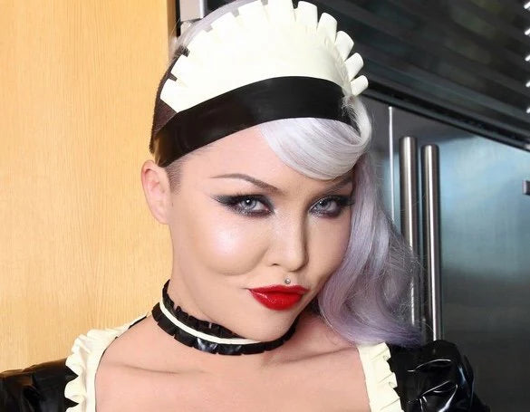 Latex Maid Cap Hat