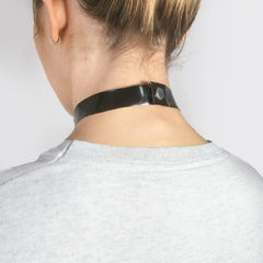 Sleek Black O-Ring Choker