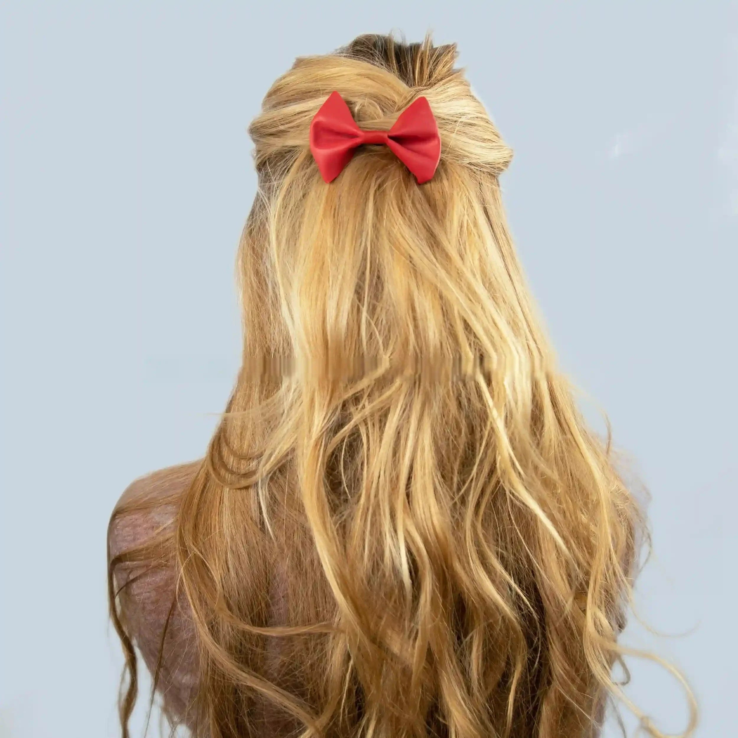 Classic Red Bow Hair Clip