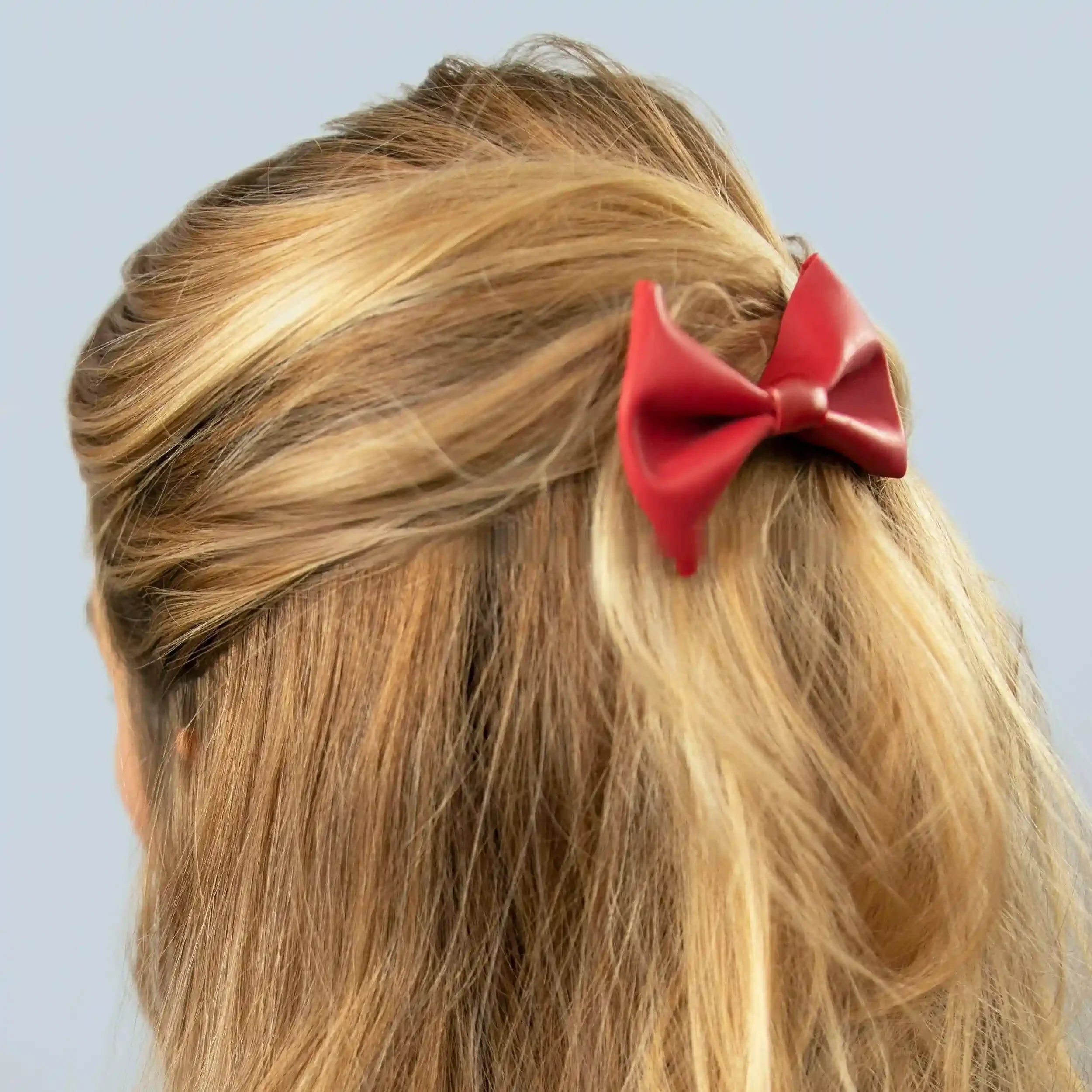 Classic Red Bow Hair Clip