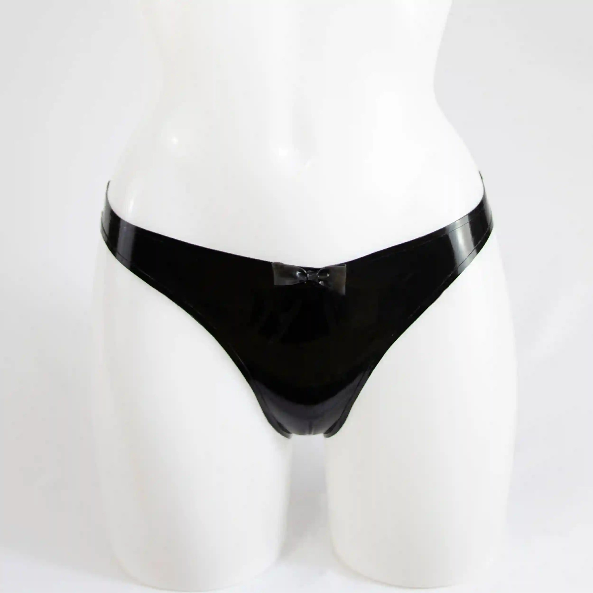 Classic Latex Bikini Bottom in Glossy Black