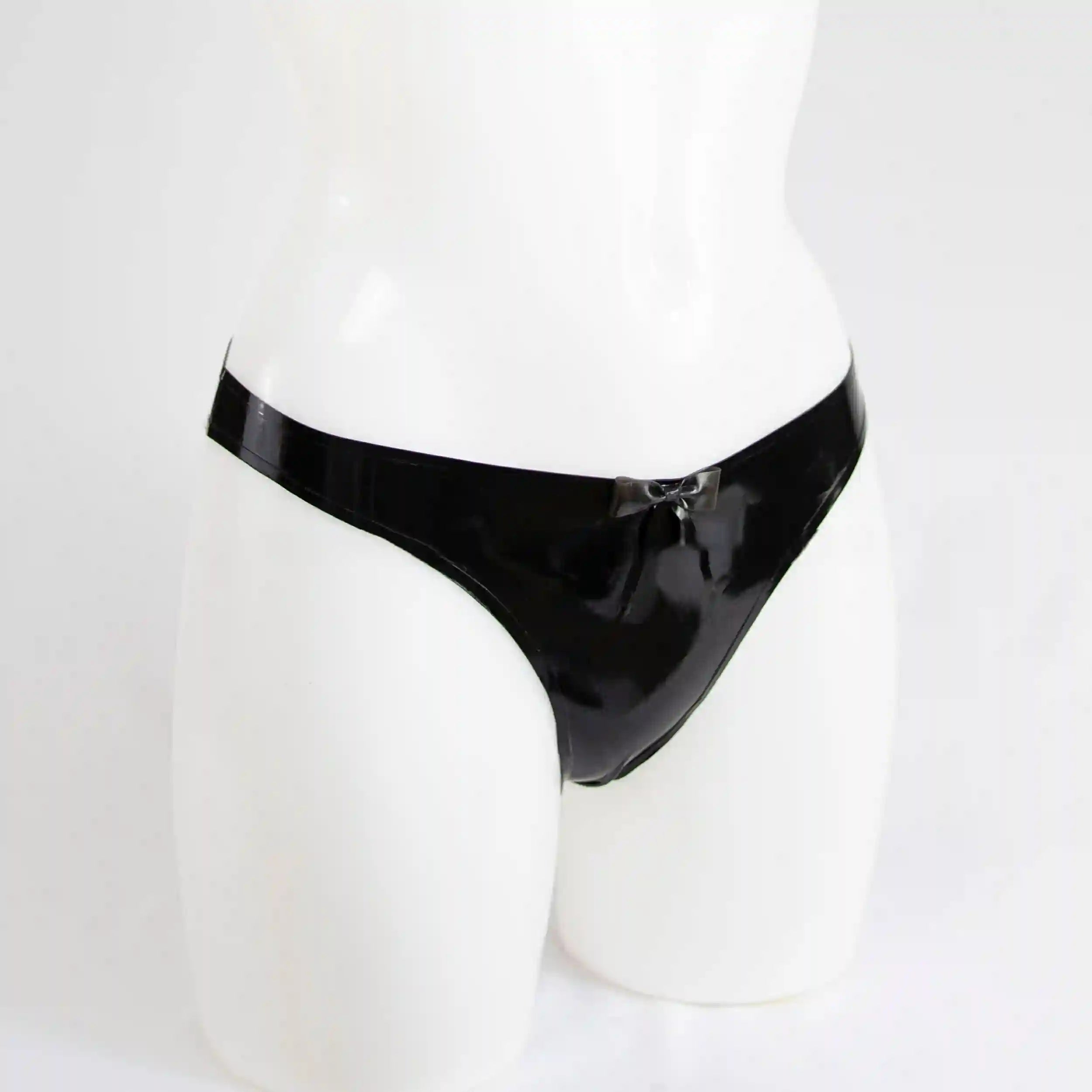 Classic Latex Bikini Bottom in Glossy Black