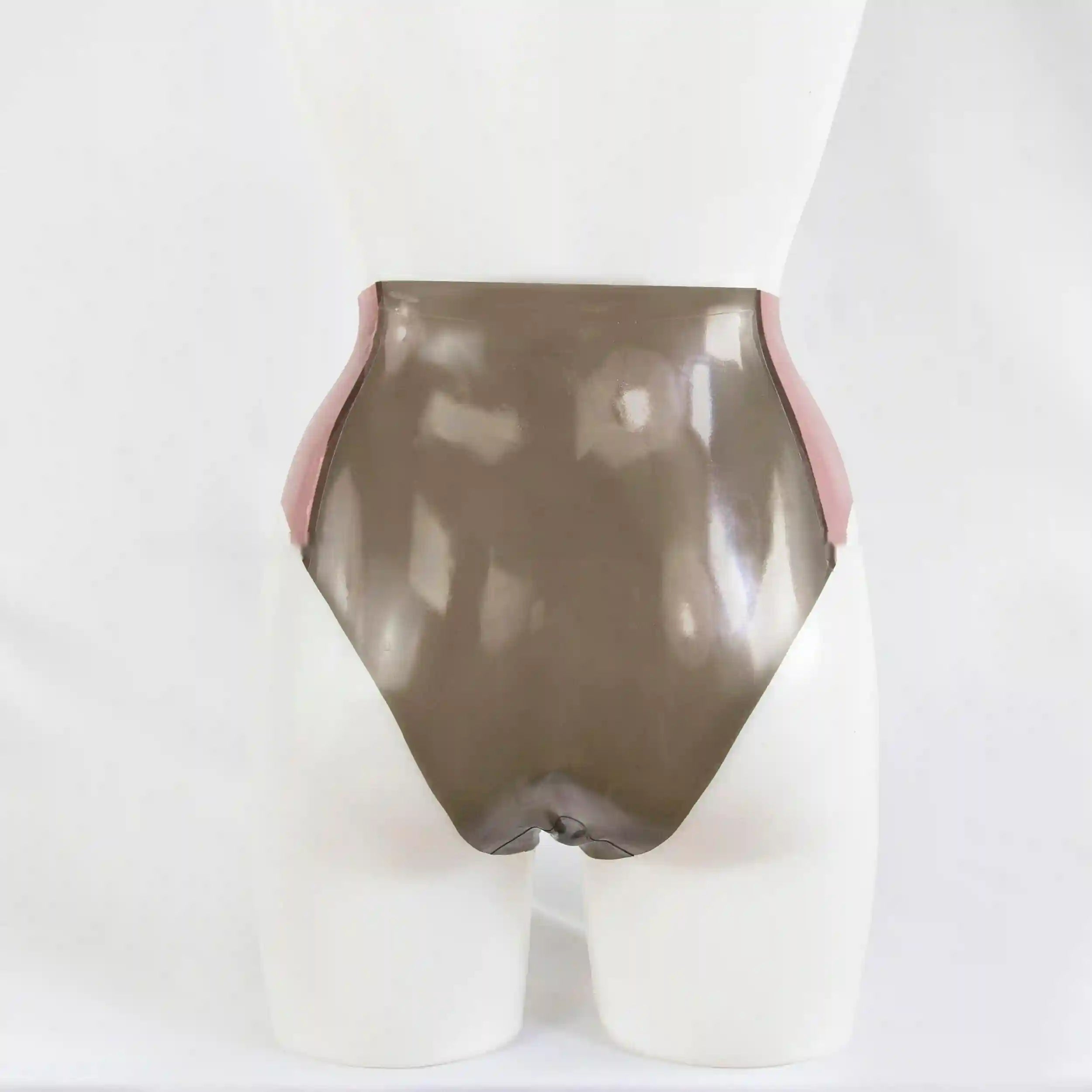 Latex Briefs With Contrast Panels