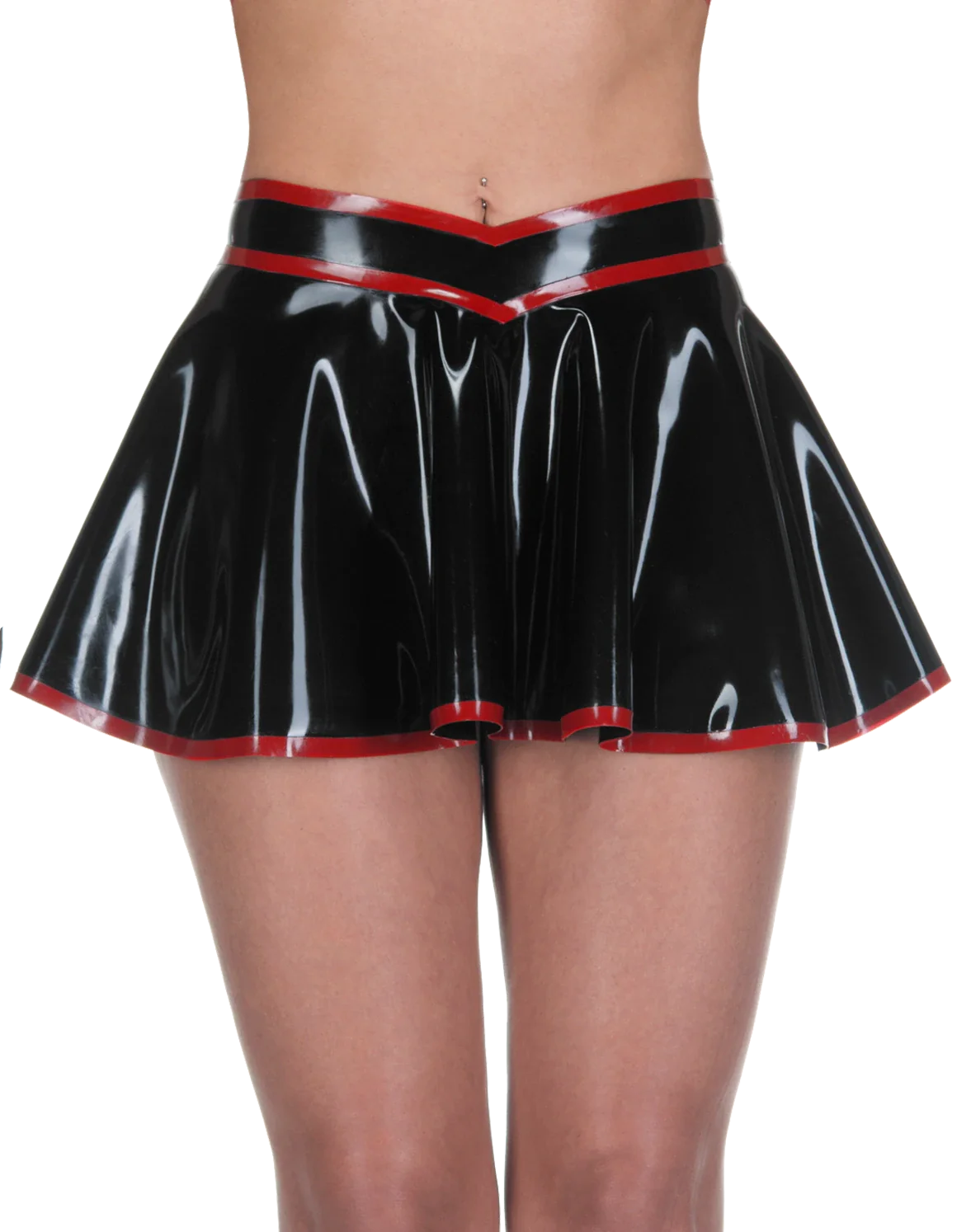 Shiny Black Glossy Skirt