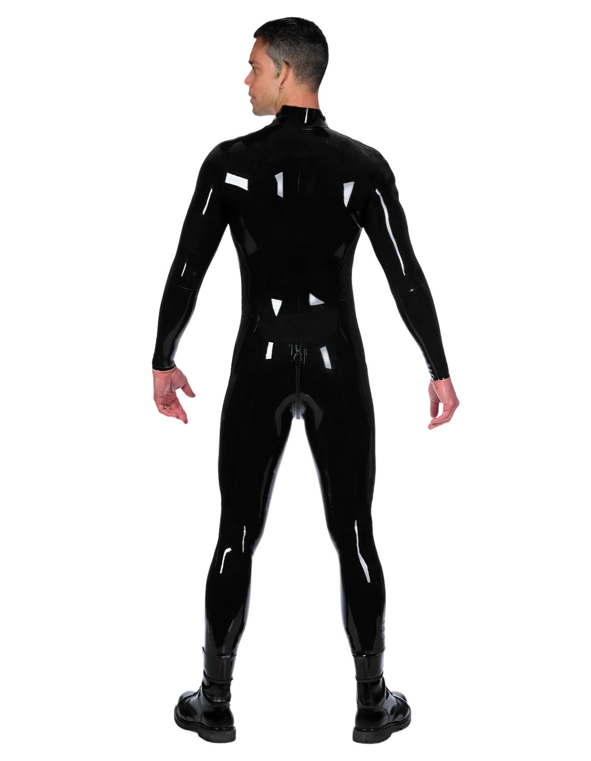 Classic Glossy Black Full-Body Latex Catsuit