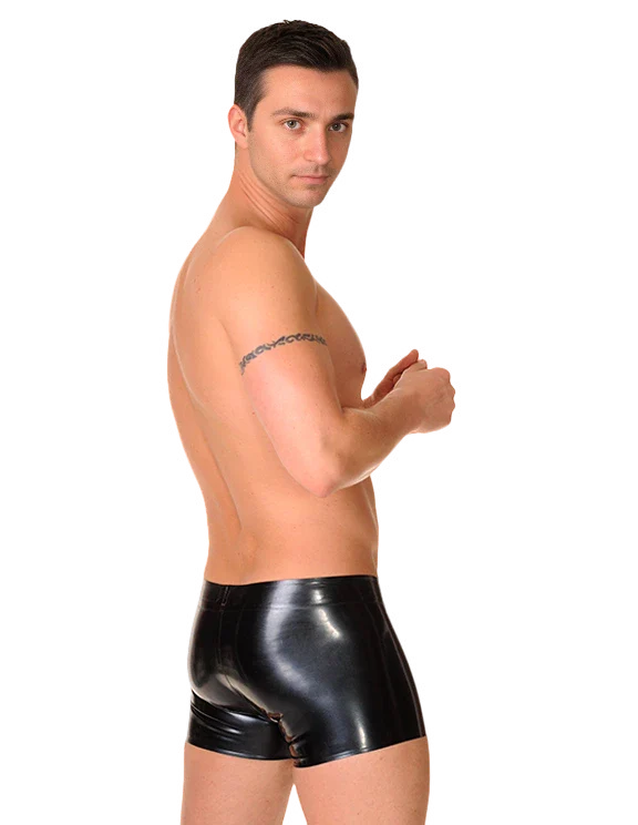 Classic Black Latex Boxer Shorts