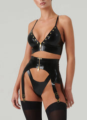 Latex Soho Suspender Belt